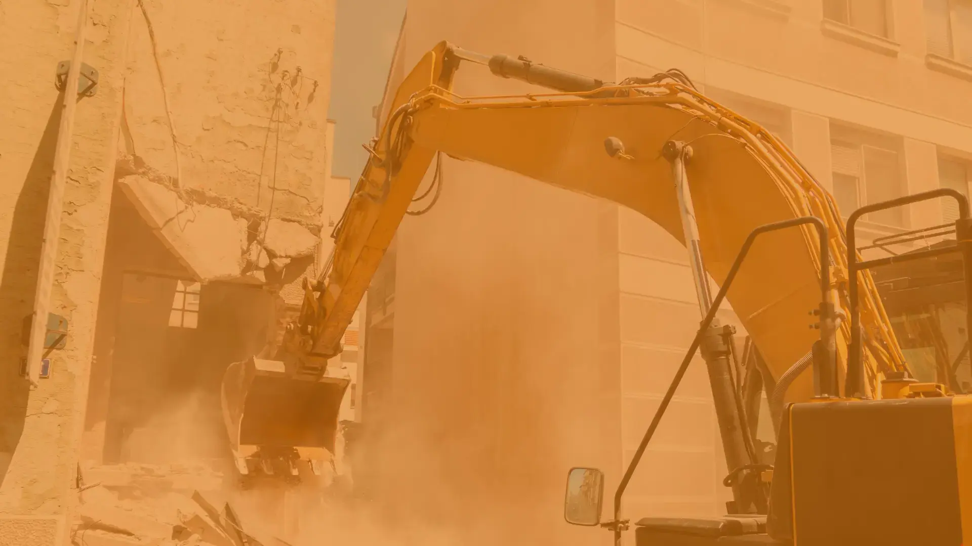 Abbruch eines Gebäudes